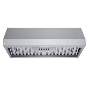 30 in. 298 CFM Ducted Under Cabinet Range Hood in Stainless Steel with Baffle Filters