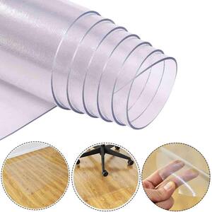 47 in. x 47 in. PVC Clear Floor Mat Under-Chair Protector for Home Office