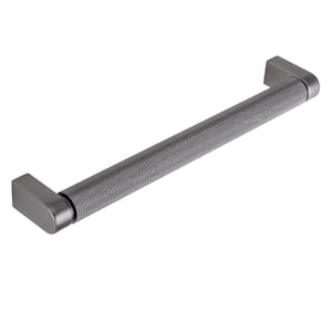 Kent Knurled 7 in. (178 mm) Center-to-Center Black Nickel Drawer Pull