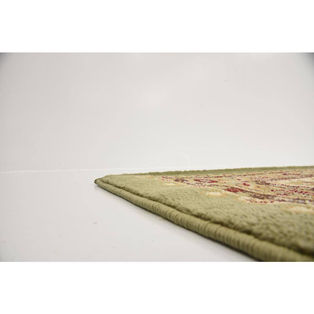 Aditi Elegance Green Rectangular Indoor Area Rug (8' x 10')