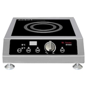 14.1 in. 2600-Watt Tempered Glass Induction Commercial Cooktop in Stainless Steel with 1 Element