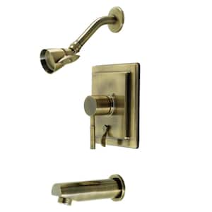 Concord Single Handle 1-Spray Tub and Shower Faucet 1.8 GPM with Corrosion Resistant in. Antique Brass