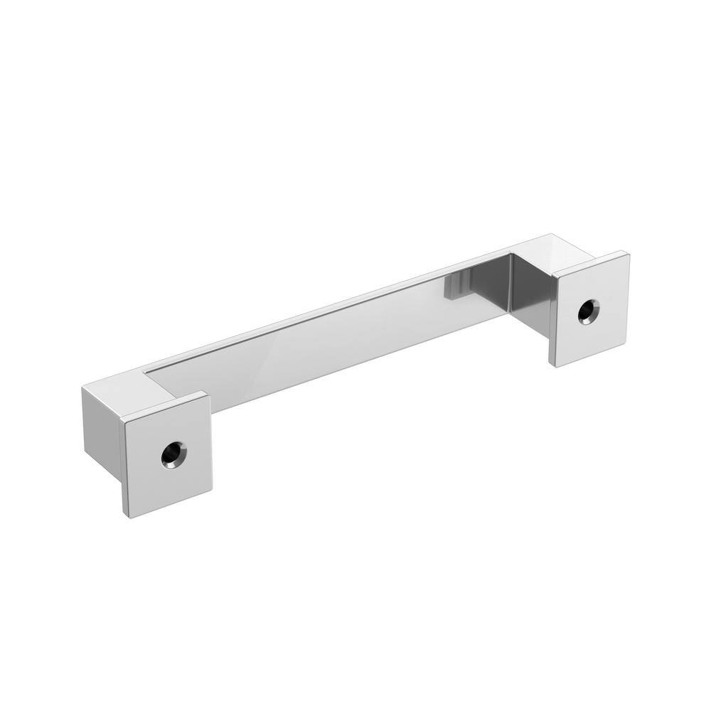 Polished Chrome Traditional Bar Cabinet Pull with Mounting Hardware