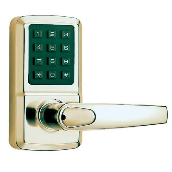 DELANEY HARDWARE Lifetime Brass Digital Door Handle with Milton Right-Hand