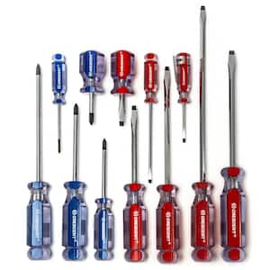 Phillips/Slotted Acetate Screwdriver Set (12-Pieces)