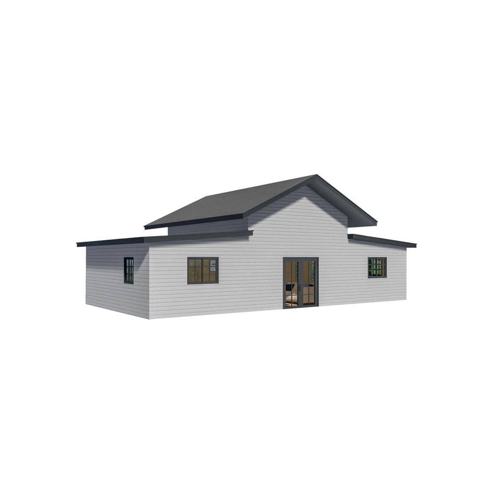 Bungalow Plus 2 Bed 2 Bath 842 sq.ft. Steel Frame plus DryIn Kit DIY