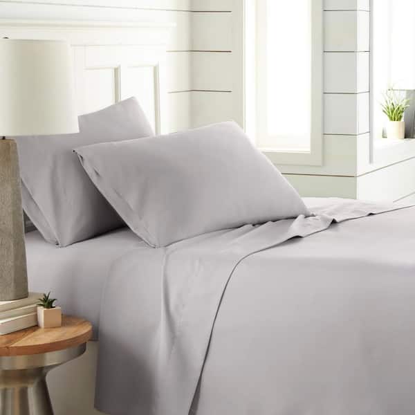 Southshore Fine Linens Southshore Essentials 3-Piece Light Grey Microfiber Twin Sheet Set