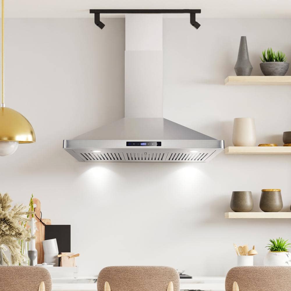 36-Inch Stainless Steel Convertible Wall Mount Range Hood