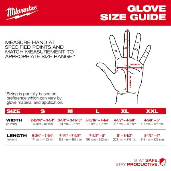 Milwaukee Medium Lightweight Work Gloves 48-73-8521H - The Home Depot