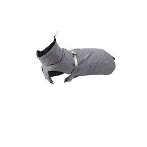 Large Cool Gray Color New Style Dog Winter Jacket with Waterproof Warm Polyester Filling Fabri