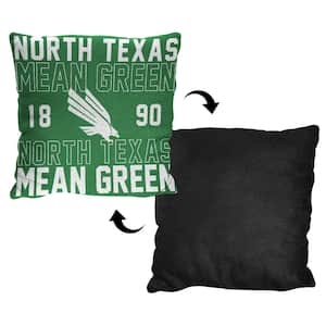 NCAA North Texas Multi-Color Stacked Pillow