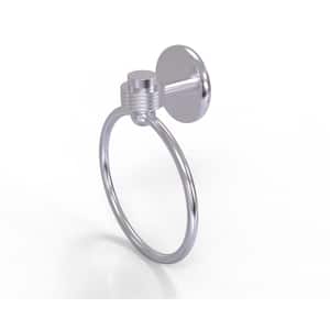 Satellite Orbit One Collection Towel Ring with Groovy Accent in Satin Chrome