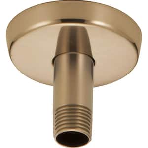 3 in. Ceiling-Mount Shower Arm and Flange in Champagne Bronze