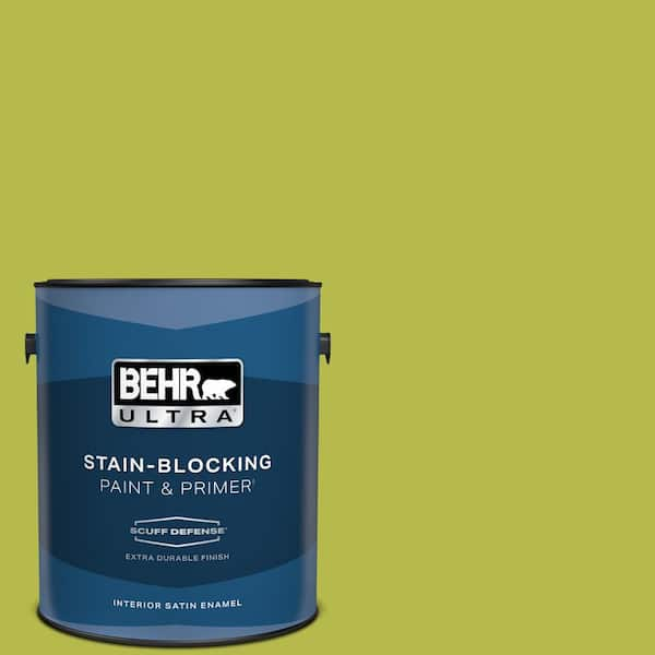 BEHR ULTRA 1 gal. #400B-6 Japanese Fern Extra Durable Satin Enamel Interior Paint & Primer