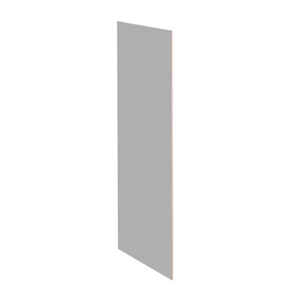Home Decorators Collection Washington Veiled Gray Plywood Shaker Assembled Tall Skin Kitchen Cabinet 23.25 in W x 0.125 in D x 96 in H