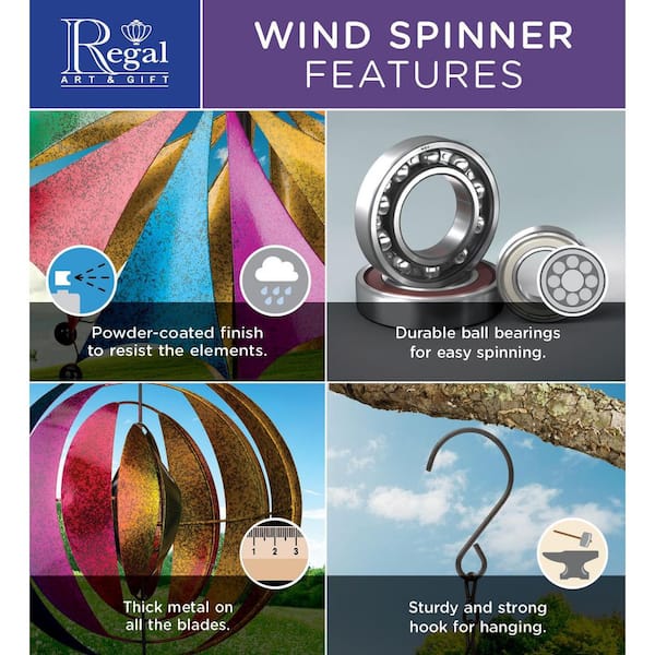 Regal Art & Gift Hanging Wind Spinner - Illusion Diamond 13206 - The Home  Depot