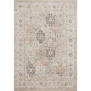 Monroe Beige/Multi 6 ft. 7 in. x 9 ft. 3 in. Traditional Area Rug