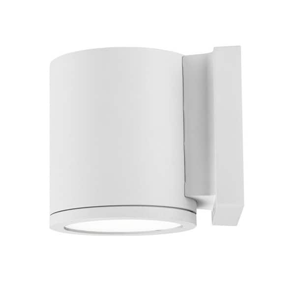 WAC Lighting Tube 1-Light White ENERGY STAR LED Indoor or Outdoor Wall Cylinder Light