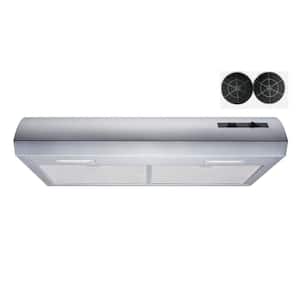 CIARRA CAS75918BN cIARRA Ductless Range Hood 30 inch Under cabinet Slim  Hood Vent for Kitchen Ducted and Ductless convertible cAS75918BN