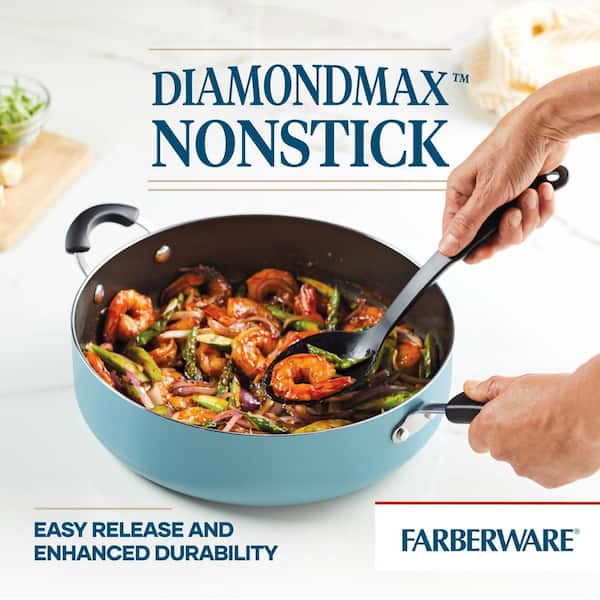 Farberware Nonstick Cookware Set - Aqua, 15Pc