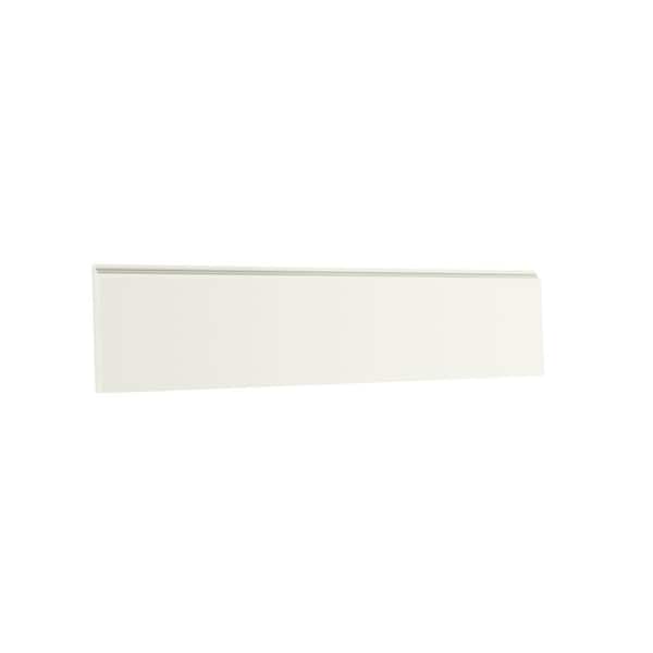 SIMPLY WOODMARK PRO Shaker Partial Overlay 94 in. W x 0.75 in. D x 4.25 in. H Ogee Pilaster Molding in Linen White
