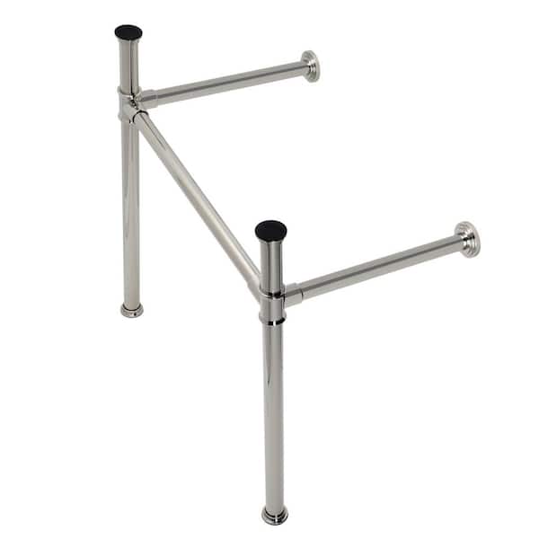 Kingston Brass Imperial Stainless Steel Console Sink Legs in Polished Nickel