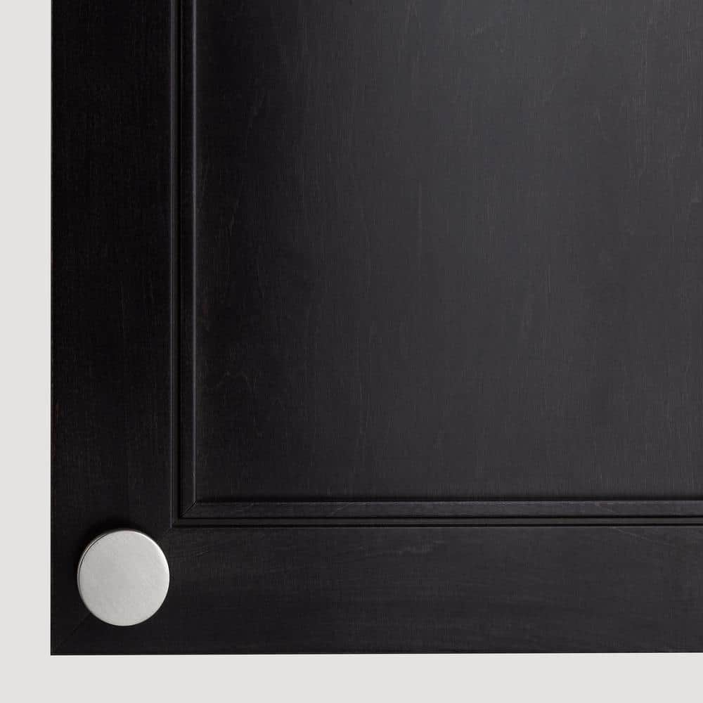 Ethan Satin Nickel Round Cabinet Knob with Mounting Hardware