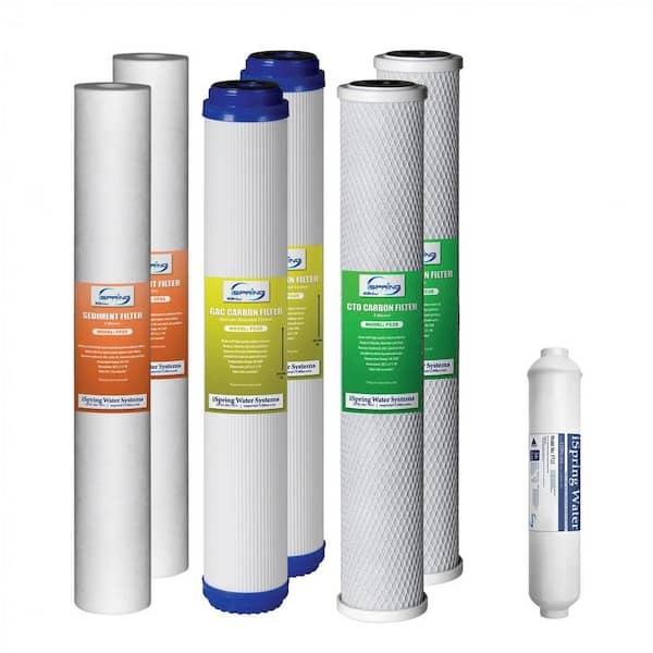 ISPRING F7RB 20 in. Commercial Reverse Osmosis Replacement Filter Set ...