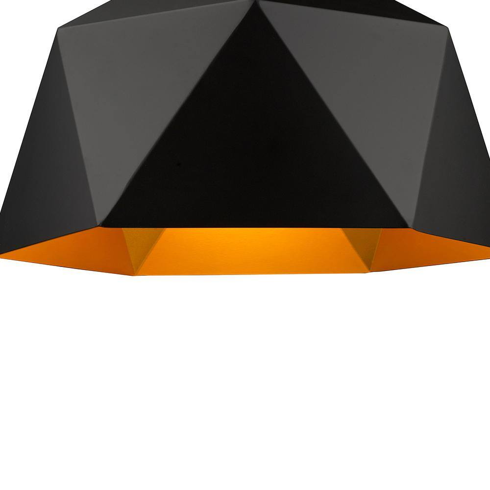Tracey Black and Gold Crystal LED Pendant Light