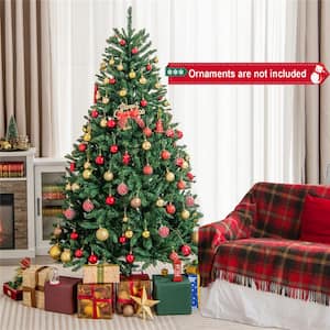 6 ft. Unlit Douglas Full Fir Hinged Artificial Christmas Tree with 1355-Tips