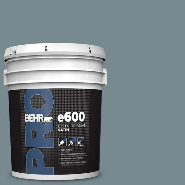 5 gal. #N470-5 Norwegian Blue Satin Exterior Paint