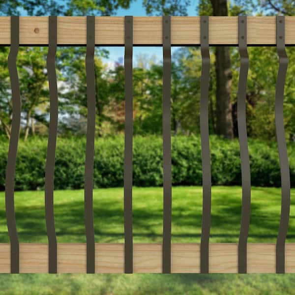 Deckorators 1 in. x 32-1/4 in. Bronze Aluminum Baroque Baluster (5-Pack)