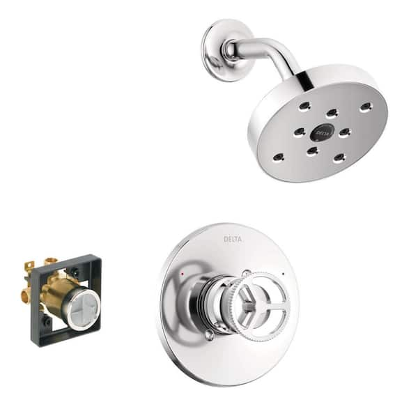 Delta Trinsic Single Handle 1 Spray Shower Faucet In Chrome Valve Included Fvs2 Tr2101 The 3620