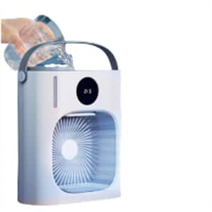 Portable 900ml USB Air Conditioner, Desktop Mini Fan, Water Cooling Spray Fan, 3 Gear Speed Air Cooling Fan Humidifier