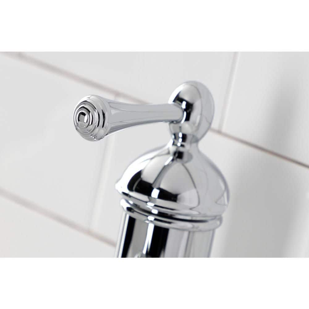 Polished Chrome Single-Handle Bathroom Faucet with Brass Pop-Up