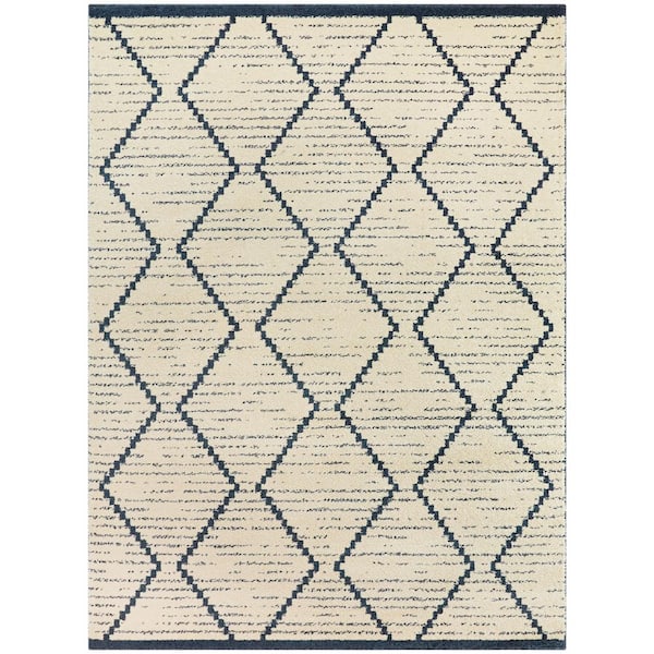 StyleWell Cadence Beige 8 ft. x 10 ft. Global Area Rug