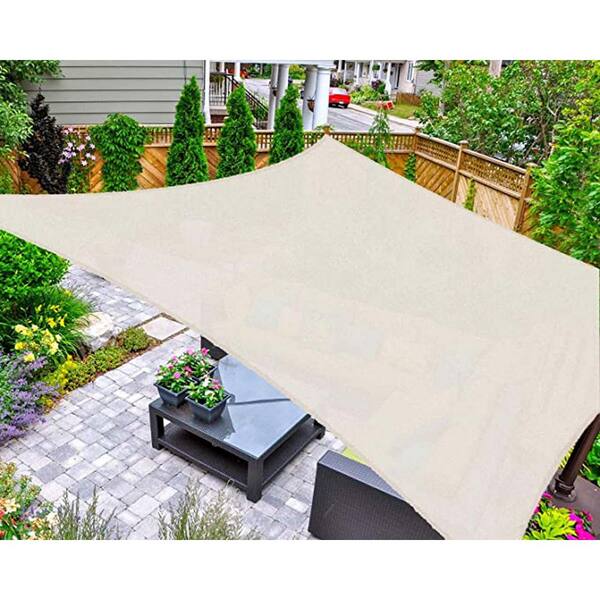 16 ft. x 16 ft. Cream Square Sun Shade Sail ST627A-285 - The Home Depot