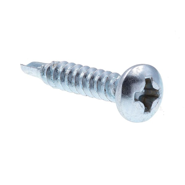 Prime-Line #6 x 3/4 in. Zinc Plated Case Hardened Steel Phillips Drive Pan Head Self-Drilling Sheet Metal Screws (100-Pack)