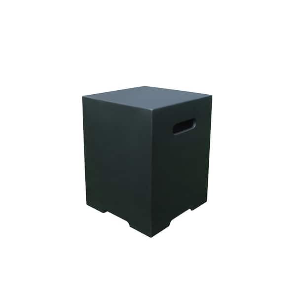 Modeno 16 in. L x 16 in. W x 20 in. H Black Concrete Propane Tank Cover for Modeno Fire Tables