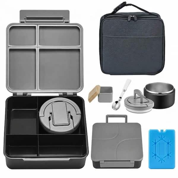 LAIFUCAM Leakproof 4 Compartment Food Grade Plastic Bento Lunch