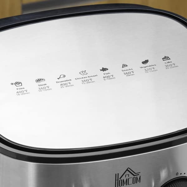 HomCom 6.52 Liter Air Fryer & Reviews
