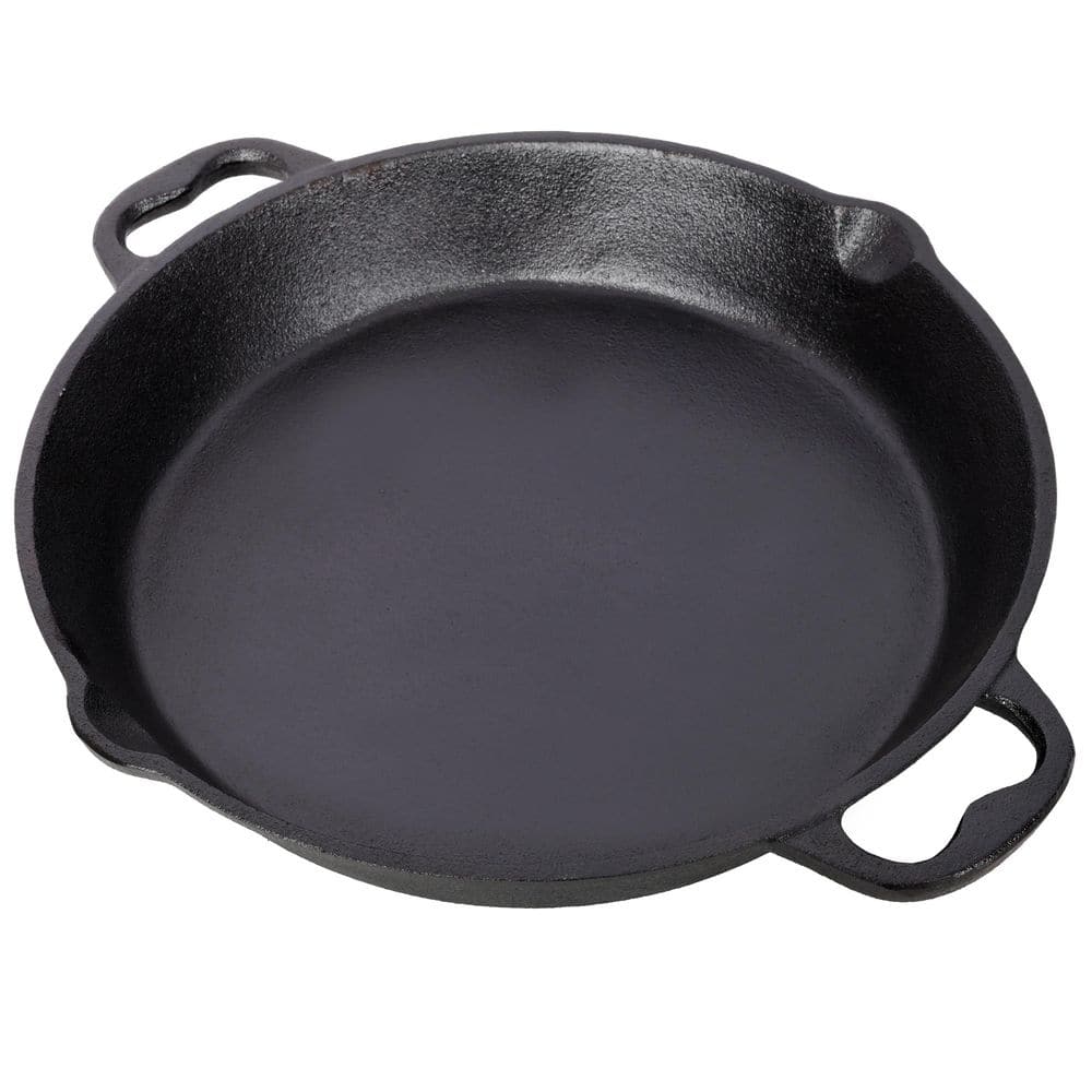 12 in. Pre Seasoned Cast Iron Skillet Pan with Dual Assist Handles for Grill, Stove Top, Induction, Oven Safe Cookware price history on PriceWatchPro
