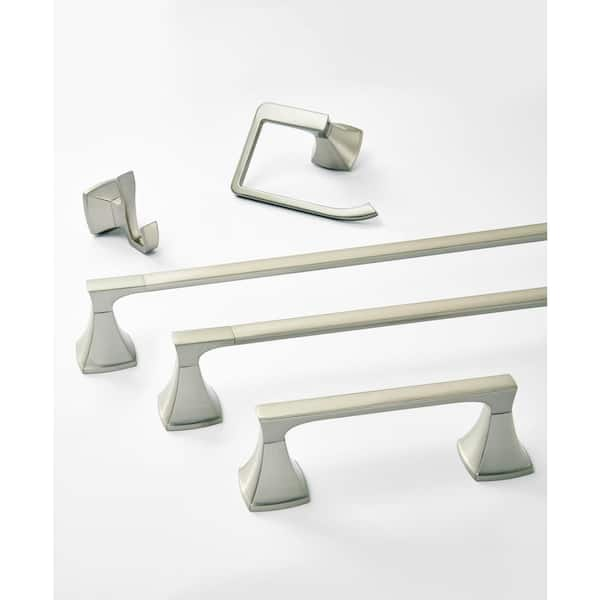 Venturi Double Post Toilet Paper Holder in Brushed Nickel