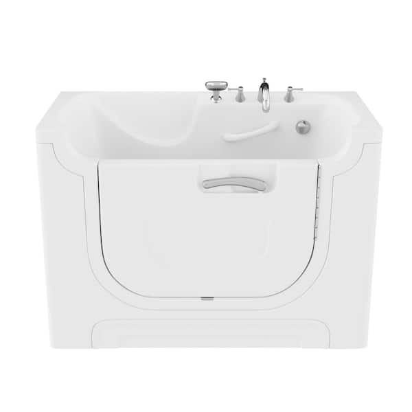 Universal Tubs HD Series 60 in L x 30 in W RD Walk-In Soaking Bathtub in White