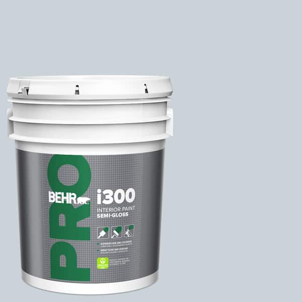 BEHR PRO 5 gal. #N480-1 Light Drizzle Semi-Gloss Interior Paint