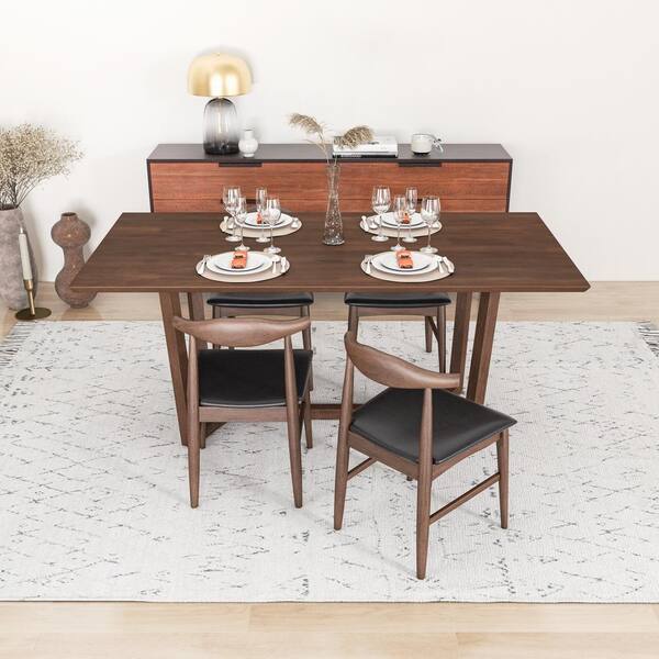 Charlton home wilmoth 5 discount piece solid wood dining set