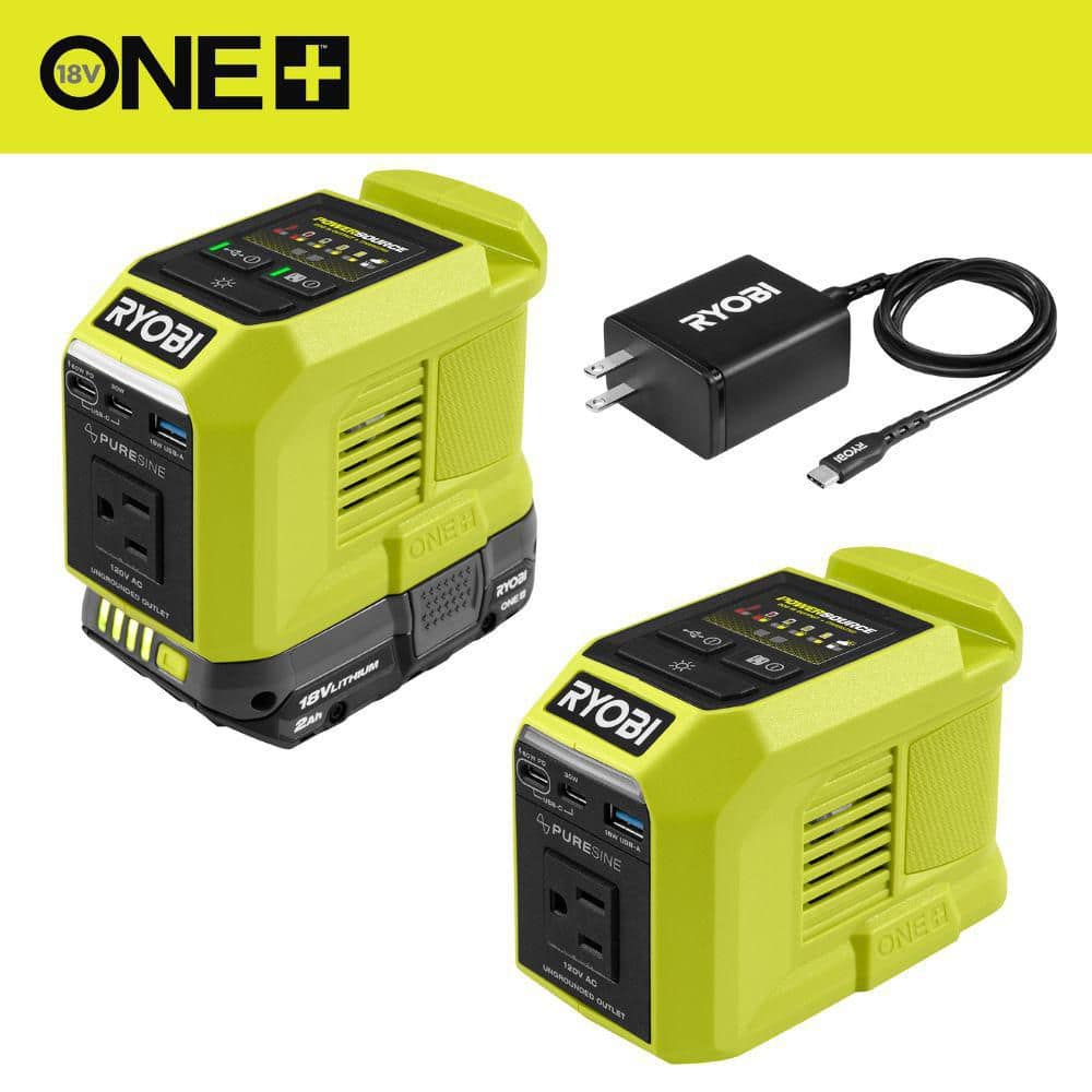 (2)18V ONE+ 200-Watt Portable Battery Inverter Power Sources and Charger for 18V ONE+ Batteries with (1) 2. 0Ah Battery price history on PriceWatchPro