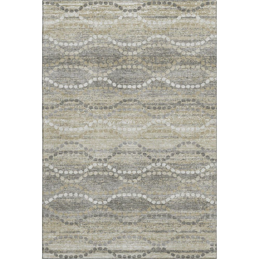 Mayfield Premium Machine Washable Abstract AMF2030 Pewter 10 ft. x 14 ft. Area Rug price history on PriceWatchPro