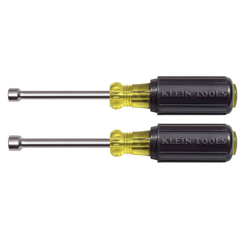 Klein Tools 2Piece Nut Driver Set with 3 in. Hollow Shafts