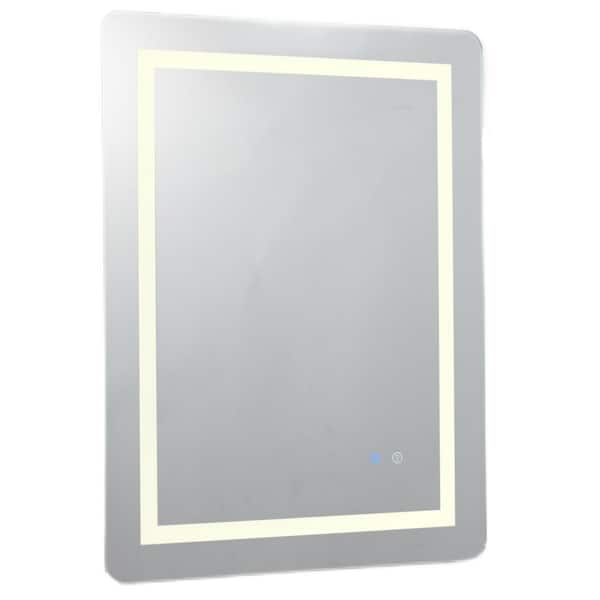 Dimakai 32 in. W x 24 in. H Rectangular Frameless LED Lighted High Lumen and Anti-Fog Wall Mounted Bathroom Vanity Mirror
